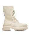 Liu •jo Amy Lace-up Ankle Boots In Beige