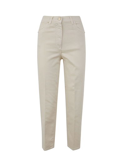 Michael Michael Kors Stretch Cotton Trouser In White