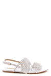 POLLY PLUME POLLY PLUME WOMEN'S WHITE OTHER MATERIALS SANDALS,163477 40