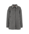 N°21 Kurzmantel Checked Short Coat In Black