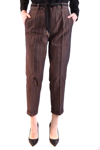 MASON'S MASON'S WOMEN'S BROWN OTHER MATERIALS trousers,4PNT3L290MT171 40