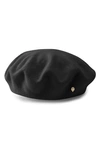 Helen Kaminski Ali Merino Wool Beret In Black