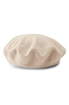 Helen Kaminski Ali Merino Wool Beret In Cream