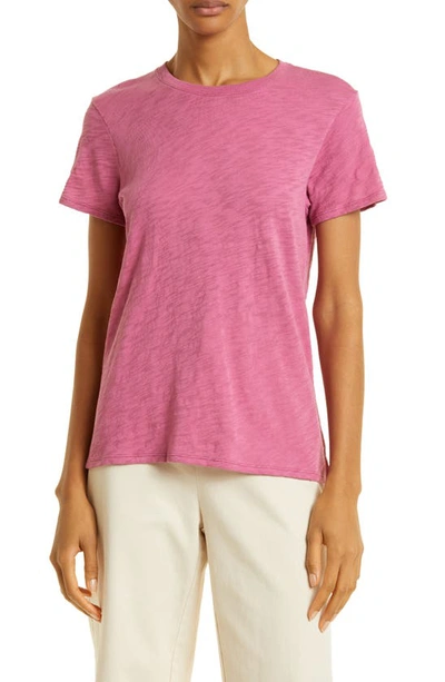 Atm Anthony Thomas Melillo Schoolboy Cotton Crewneck T-shirt In Pink Gardenia