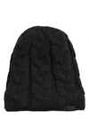 The North Face Minna Cable Knit Beanie In Black