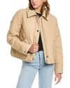 Burberry Lanford Quilted Fabric Jacket In Beige