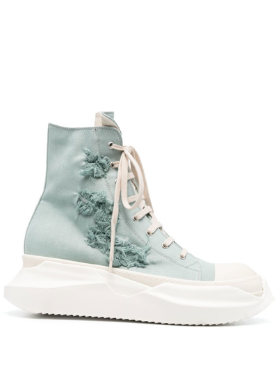 Rick Owens Abstract High-top Sneakers In Blue | ModeSens