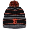 47 '47 GRAY/BLACK SAN FRANCISCO GIANTS REXFORD CUFFED KNIT HAT WITH POM