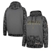 Colosseum Charcoal Arizona State Sun Devils Oht Military Appreciation Camo Stack Raglan Pullover Hoo In Charcoal