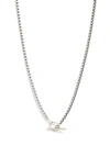 NORDSTROM BOX CHAIN TOGGLE NECKLACE