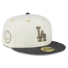 NEW ERA NEW ERA WHITE/CHARCOAL LOS ANGELES DODGERS 1980 MLB ALL-STAR GAME CHROME 59FIFTY FITTED HAT