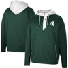 Colosseum Green Michigan State Spartans Luge 3.0 Quarter-zip Hoodie In Green
