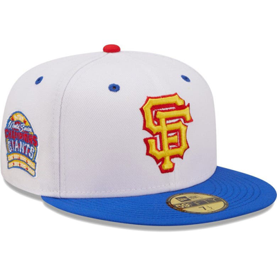 New Era White/royal San Francisco Giants 8-time World Series Champions Cherry Lolli 59fifty Fitted H In White,royal