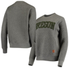 PRESSBOX PRESSBOX HEATHER CHARCOAL OREGON DUCKS MOOSE QUILTED PULLOVER SWEATSHIRT