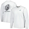TOMMY BAHAMA TOMMY BAHAMA WHITE MIAMI DOLPHINS LACES OUT BILLBOARD LONG SLEEVE T-SHIRT