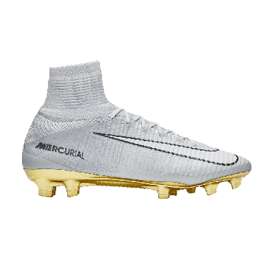 Pre-owned Nike Mercurial Superfly V Cr7 Se Fg 'vitorias' In White