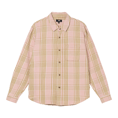 Pre-owned Stussy Laguna Plaid Shirt 'pink'