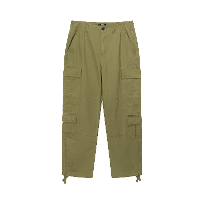 Pre-owned Stussy Ripstop Surplus Cargo 'vintage Olive' In Green