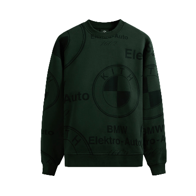 Pre-owned Kith For Bmw Crewneck 'vitality' In Green