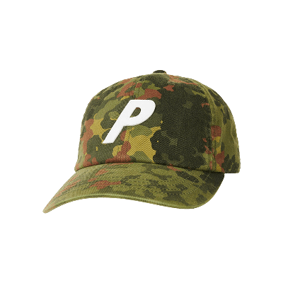 Pre-owned Palace P 6-panel Flectarn 'camo' In Green