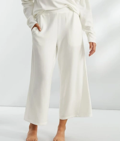 Bare The Cozy Cropped Knit Pants In Cloud Dancer