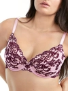 Wacoal Instant Icon Lace Underwire Bra In Lilac,pickled Beet