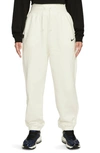 Nike Sportswear Phoenix High Waist Fleece Sweatpants In Sail/ Black