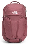 The North Face Surge Backpack In Wild Ginger Heather/ White