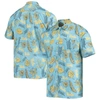 WES & WILLY WES & WILLY LIGHT BLUE UCLA BRUINS VINTAGE FLORAL BUTTON-UP SHIRT