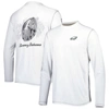 TOMMY BAHAMA TOMMY BAHAMA WHITE PHILADELPHIA EAGLES LACES OUT BILLBOARD LONG SLEEVE T-SHIRT