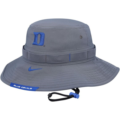 Nike Gray Duke Blue Devils Performance Boonie Bucket Hat In Grey