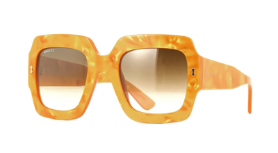 Pre-owned Gucci Saint Laurent Sl 652 Solace Havana/grey (003) Sunglasses In Brown Shaded With Light Gold Flash