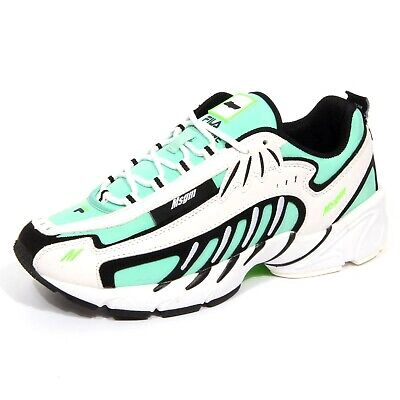 Pre-owned Fila G1526 Sneaker Donna /msgm White Green Shoes Woman