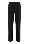 JIL SANDER WOOL CROPPED TROUSERS