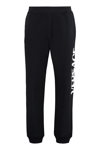 Versace Logo-print Slim-cut Track Pants In Black