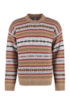 WOOLRICH JACQUARD WOOL SWEATER