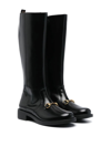 GUCCI BLACK LEATHER BOOTS