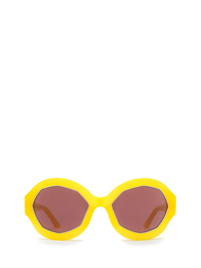 Marni Eyewear Cumulus Cloud Yellow Sunglasses