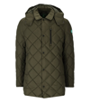 SAVE THE DUCK SAVE THE DUCK UWE GREEN HOODED PADDED JACKET