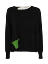 Pierantonio Gaspari Sweatshirt 'tonino' In Black Ecru Prat