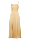 Theory Cami Sleeveless Satin Midi Dress In Sun