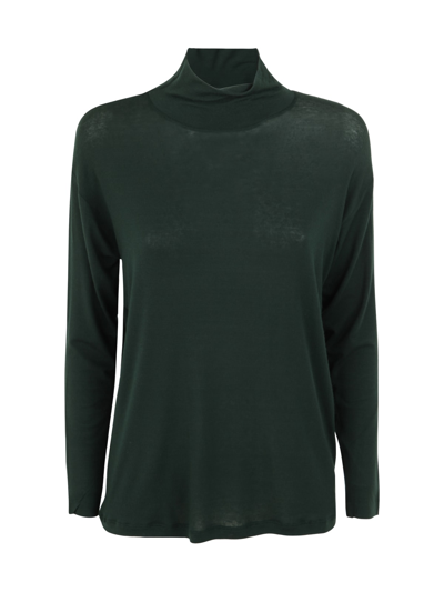 Stefano Mortari Turtleneck Long Sleeve T-shirt In Green