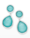 Ippolita Women's Rock Candy Sterling Silver, Rock Crystal, & Turquoise Drop Earrings In Turquoise