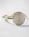 IPPOLITA SMALL FLOWER RING IN 18K WHITE GOLD WITH DIAMONDS
