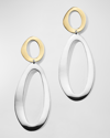 IPPOLITA LARGE SMOOTH SNOWMAN DOUBLE DROP EARRINGS IN CHIMERA