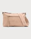 Isabel Marant Nessah Zip Leather Shoulder Bag In Papaya