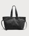 Isabel Marant Wardy Double-handle Leather Tote Bag In Black