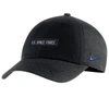 NIKE NIKE  BLACK AIR FORCE FALCONS SPACE FORCE RIVALRY L91 ADJUSTABLE HAT