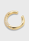 Ippolita Single Pav&eacute; Squiggle Ear Cuff In 18k Gold With Diamonds
