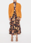 Ulla Johnson Marras Cinched-waist Peplum Jacket In Chamomile